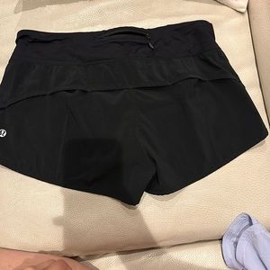 Lululemon black shorts size 6